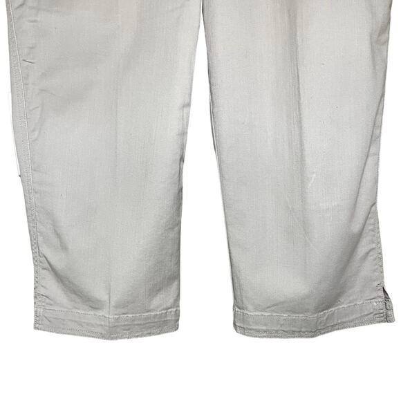 WOOLRICH Tan Capris Cotton/Spandex‎ Front Pockets Size 14 Petite - Picture 5 of 11